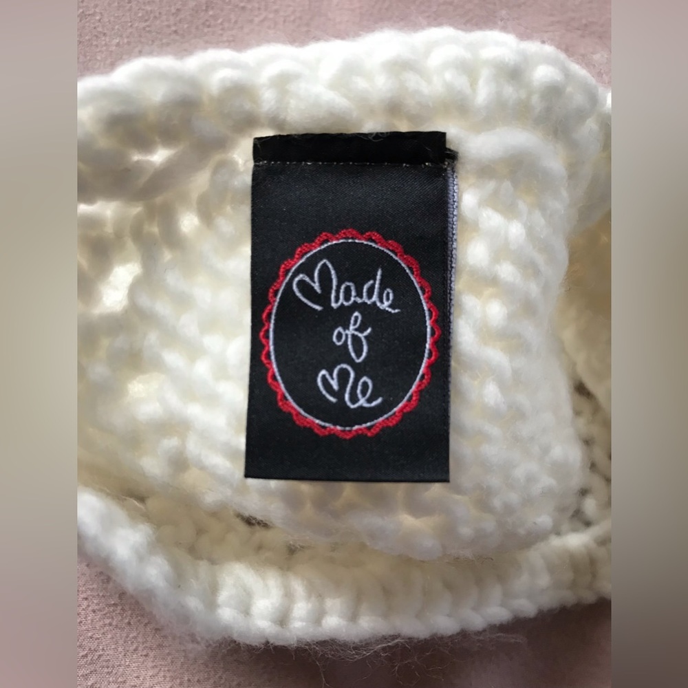 FWP๐ Made of Me Knit White with Faux Zirconia Cozy Head Wrap - OSFM - Picture 3 of 6